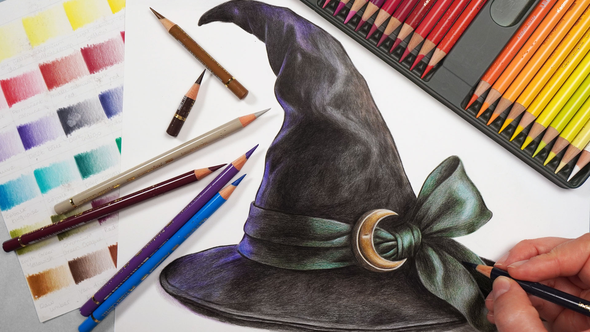 Witches’ Hat with Polychromos